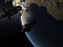 PCS-A Maneuvering Near SS-1 Space Station.png